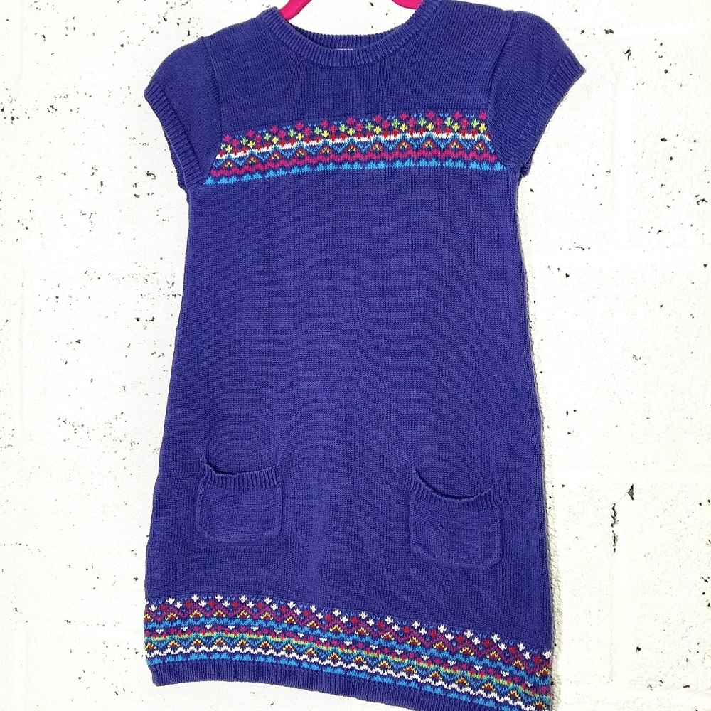 Carter's Size 6x Purple Knit Short Sleeve Dress